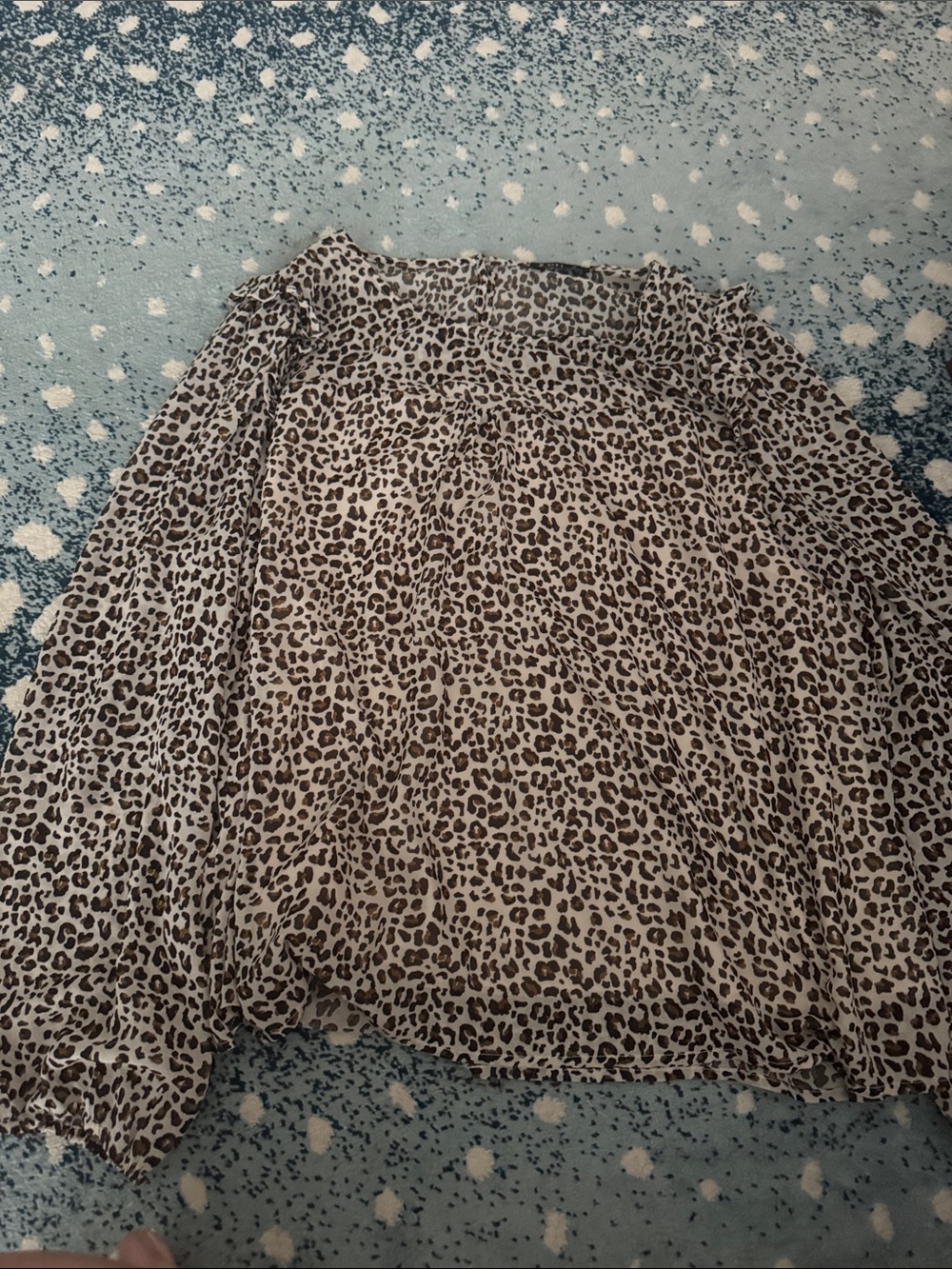 Leopard Print Lightweight Women’s Shirt - Brown/Beige